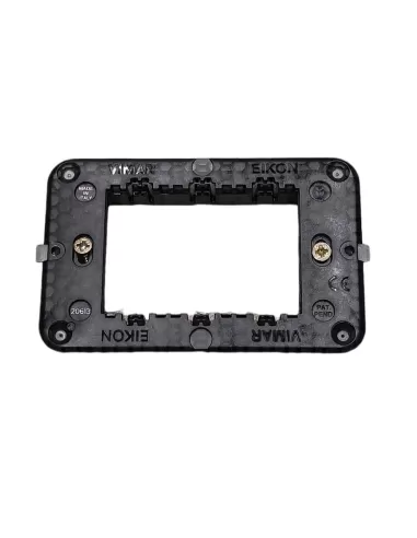 Vimar 20613 Soporte 3 Módulos Tornillos Serie Eikon